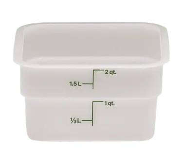 Cambro 2Sfsp148 White Camsquare 2-Quart Food Storage Container – Nsf-Certified, Stackable & Leak-Resistant | Denson Cfe 1
