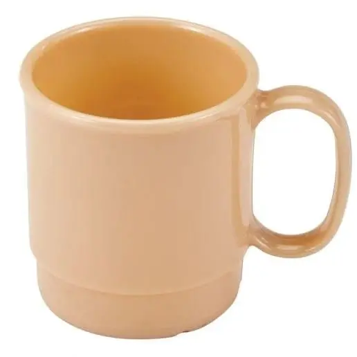 Cambro 75Cw133 Beige 7.5 Oz Polycarbonate Camwear Stacking Cup – Dishwasher Safe 1