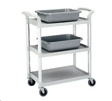 Cambro Bc331Kd110 Black Three-Tier All-Purpose Service Utility Cart 1