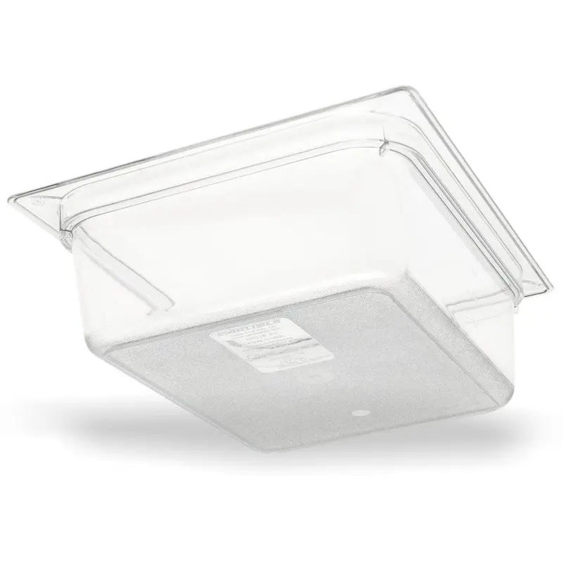 Carlisle 1/2-Size Clear Food Pan – 4-Inch Depth For Commercial Use 1
