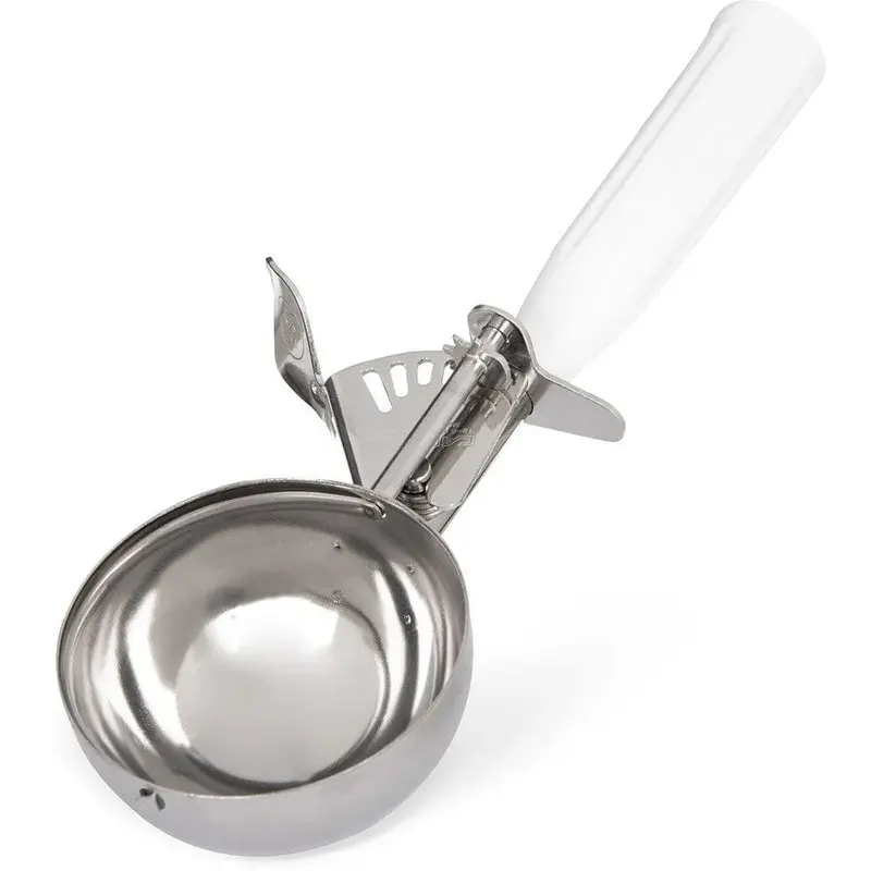 Carlisle 60300-6 #6 Portion Scoop — 4⅔ Oz, White | Denson Cfe 1
