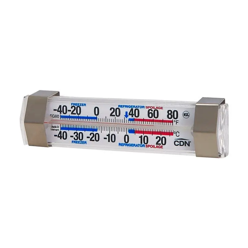 Cdn Fg80 Proaccurate Refrigerator & Freezer Thermometer – -40°F To +80°F, Nsf Certified, Silver | Denson Cfe 1