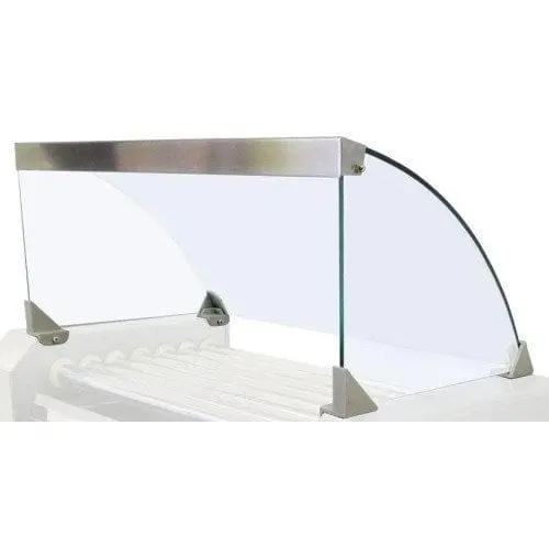 Centerstage V584 Commercial 18-Roll Hot Dog Grill With Acrylic Sneeze Guard 1