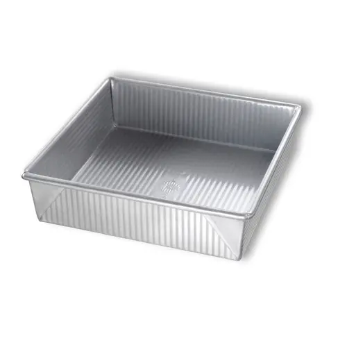 Chicago Metallic 21500 Americoat Glazed Cake Pan – 9.56" Square × 2.25" Deep 1