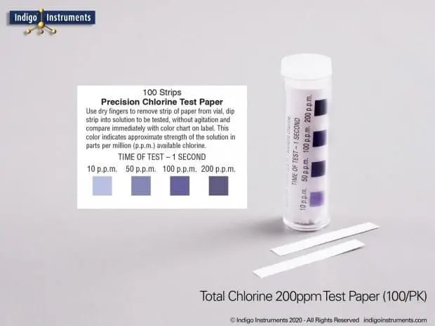 Chlorine Test Reagent Kit – 100-Vial Pack For Water Quality Monitoring 1