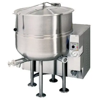 Cleveland Kgl40 Stationary Steam Jacketed Kettle – 40-Gallon Capacity, 2/3 Jacket, Natural Gas Powered | Denson Cfe 1