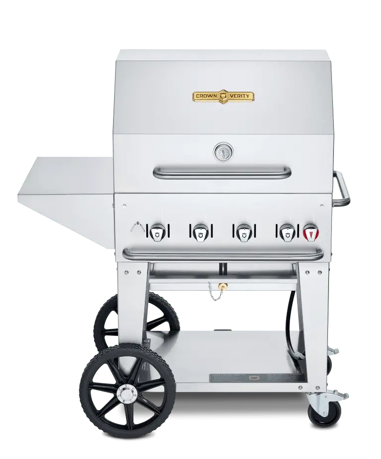 Crown Verity Cv-Mcb-30Pkg-Ng Compact Natural Gas Grill Package | Denson Cfe 1