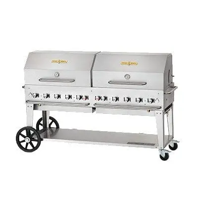 Crown Verity Cv-Mcb-72Rdp 72-Inch Propane Grill With Twin Roll-Dome Covers | Denson Cfe 1
