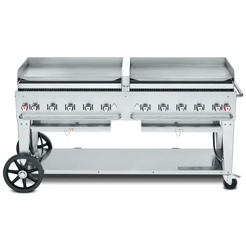 Crown Verity Cv-Mg-72 72-Inch Mobile Flat-Top Griddle Station | Denson Cfe 1