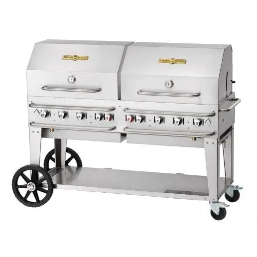 Crown Verity Rcb-60Rdp Pro Series Mobile Charbroiler – 58" Ng Gas Outdoor Grill 1