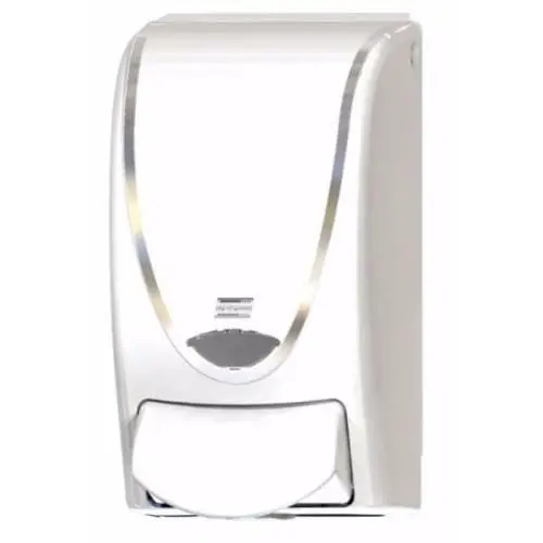Deb Proline Curve Foaming Soap Dispenser – 1-Liter Capacity, Chrome & White Finish 1