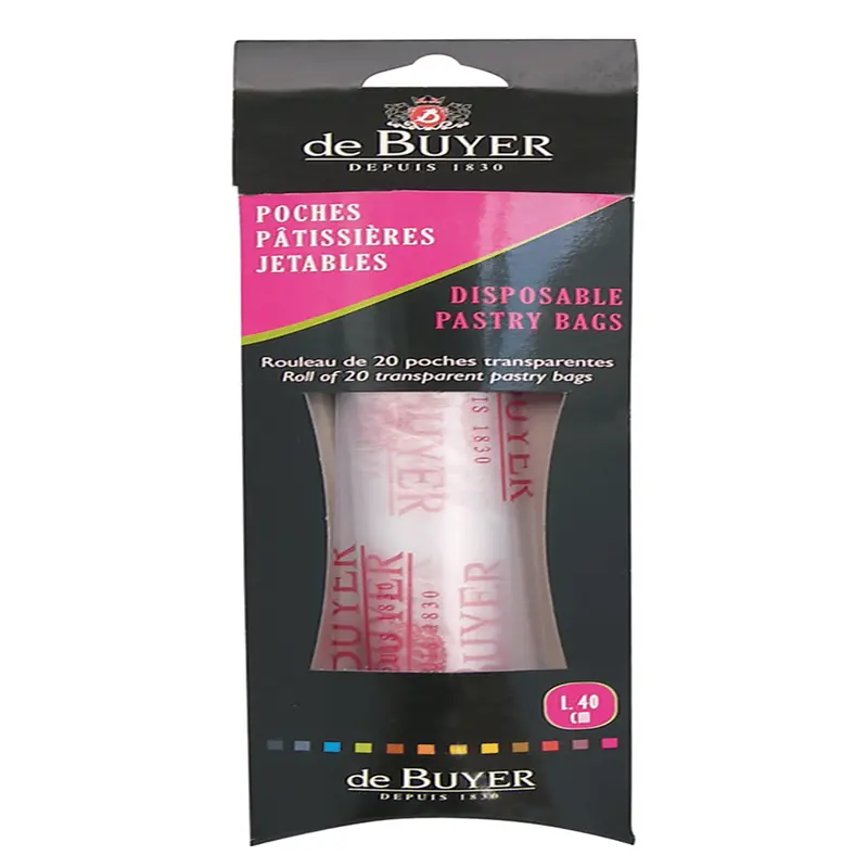 Debuyer 77434802 Roll Of 20 Disposable Pastry Bags – 0.5L Polyethylene, 15¾" × 40 Cm | Denson Cfe 1