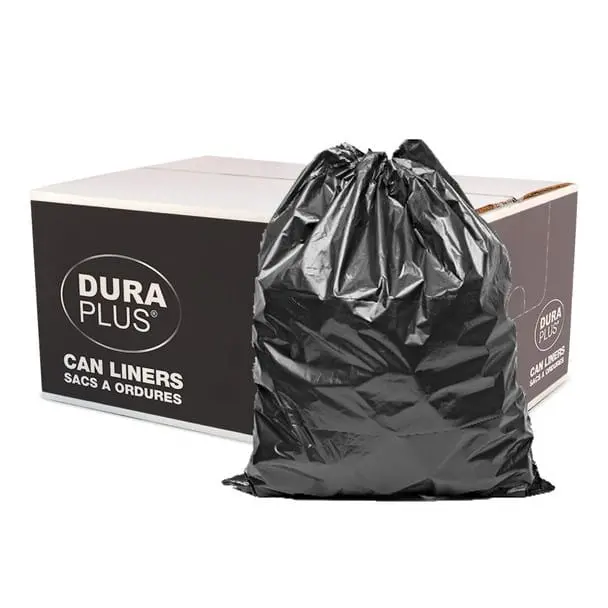 Dura Plus 57760019 Heavy-Duty Black Lldpe Can Liner – 22" × 24" | Denson Cfe 1