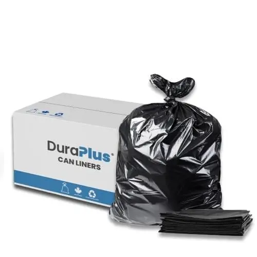 Dura Plus 57760026 Black Lldpe Trash Bags — 30" X 38", 250 Per Case | Denson Cfe 1