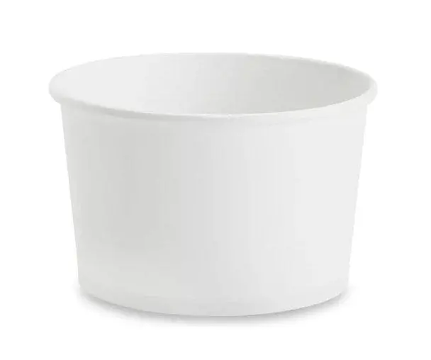 Ecosystems 8 Oz Round Paper Food Container – Eco-Friendly Disposable Cup, 1000 Per Case 1