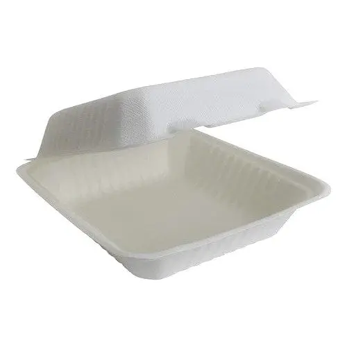 Efco1881-D Compostable 8" X 8" X 3" Single-Compartment Food Container | Denson Cfe 1