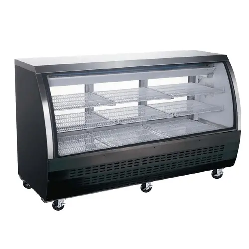 Efi Cdc-64 Curved-Glass Refrigerated Display Case – 64-Inch Floor Model, 3-Door | Denson Cfe 1