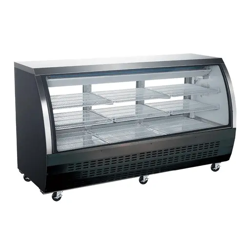 Efi Cdc-82 82-Inch Curved-Glass Three-Door Floor-Standing Refrigerated Display Case 1