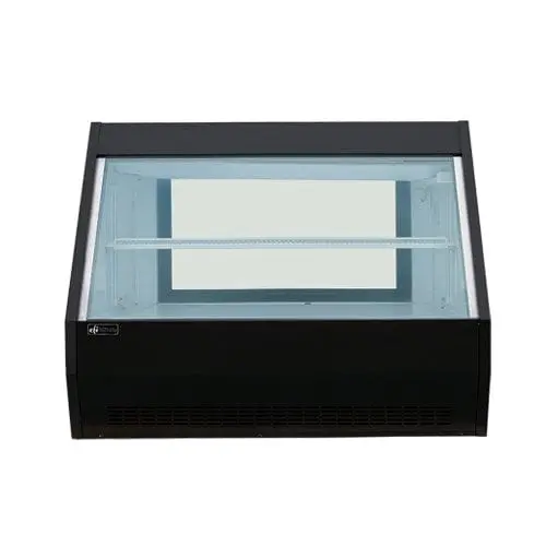 Efi Cds-1200B Straight-Glass Refrigerated Display Case – 48", Two-Door, Black Exterior | Denson Cfe 1