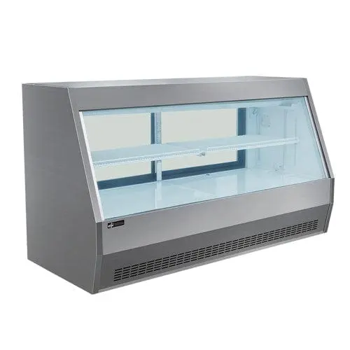 Efi Cds-2000S 78-Inch Curved-Glass Dual-Door Floor Refrigerated Display Case – Stainless Steel Exterior | Denson Cfe 1