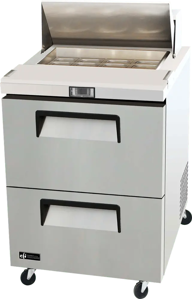 Efi Sales Ltd. Canada Csdw2-27Vc 27-Inch Sandwich Prep Refrigerator With Dual Drawers 1