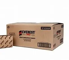 Everest Pro Singlefold Paper Towels – Brown, 16-Pack Case | Denson Cfe 1
