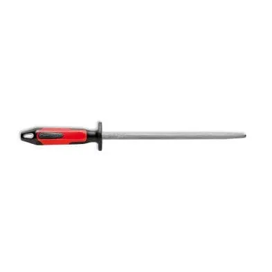 F.Dick 731712563 Round Regular-Cut Sharpening Steel – Red/Black, 10 Inch | Denson Cfe 1