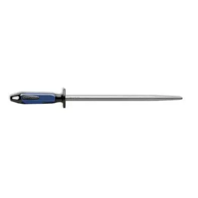 F.Dick 731713066 Round Regular-Cut Sharpening Steel – Blue/Black, 12 Inch | Denson Cfe 1