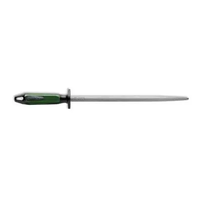 F.Dick 731713069 Round Regular-Cut Sharpening Steel – Green/Black, 12 Inch | Denson Cfe 1
