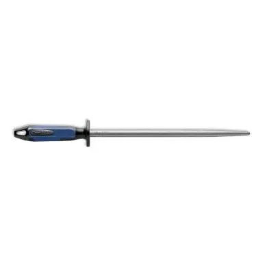 F.Dick 735713066 Round Fine-Cut Sharpening Steel – Blue/Black, 12 Inch | Denson Cfe 1