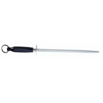 F.Dick 7655330 Oval Regular-Cut Sharpening Steel With Ring – 12 Inch | Denson Cfe 1