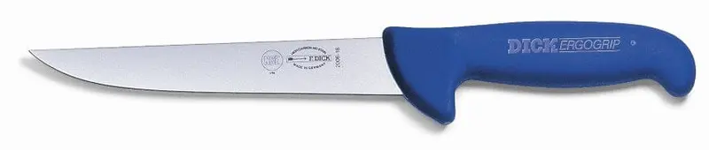 F.Dick 8200618 Ergogrip Straight Sticking Knife – 7 Inch, Blue Handle | Denson Cfe 1