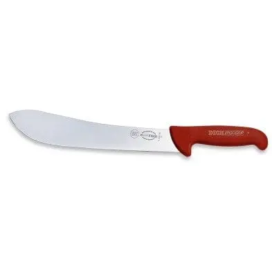 F.Dick Ergogrip 10-Inch Butcher Knife – Red Handle | Denson Cfe 1