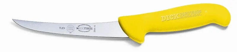 F.Dick Ergogrip 6-Inch Curved Flex Boning Knife – Yellow Handle | Denson Cfe 1