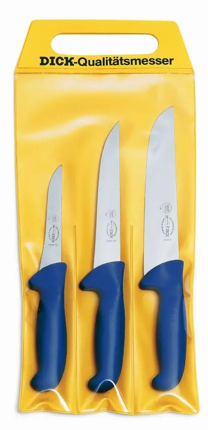F.Dick Ergogrip Boning, Sticking & Butcher Knife Set – 3-Piece Professional Collection | Denson Cfe 1