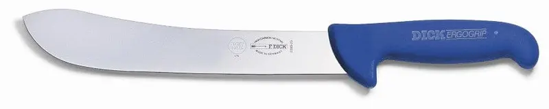 F.Dick Ergogrip Butcher Knife – 9" Blue Handle | Denson Cfe 1