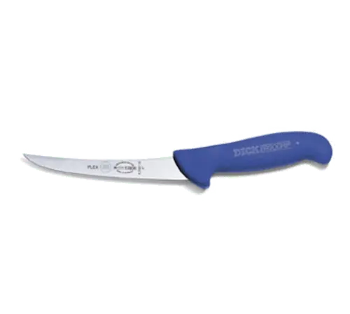 F.Dick Ergogrip Curved Semi-Flexible Boning Knife – 5" Blue Versatile Tip | Denson Cfe 1