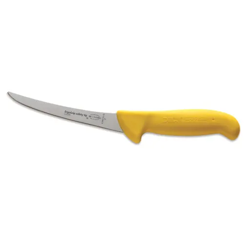 F.Dick Ergogrip Curved Semi-Flexible Boning Knife – 6" Yellow Handle | Denson Cfe 1