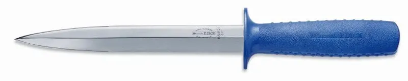 F.Dick Ergogrip Double-Edged Sticking Knife – 8.5" Blue Grip | Denson Cfe 1