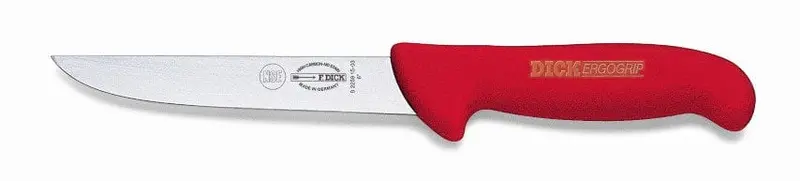 F.Dick Ergogrip Red 6-Inch Wide Boning Knife | Denson Cfe 1