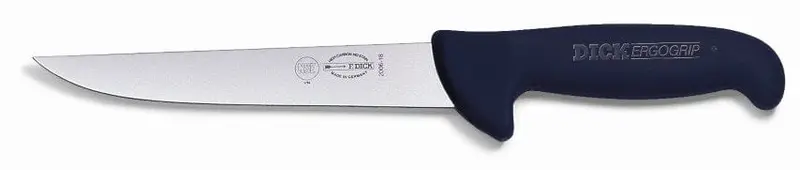 F.Dick Ergogrip Straight Sticking Knife – 7" Black Heavy-Duty Piercing Tool | Denson Cfe 1