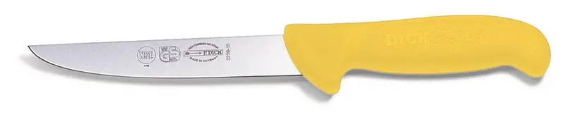 F.Dick Ergogrip Yellow 6-Inch Wide Boning Knife | Denson Cfe 1