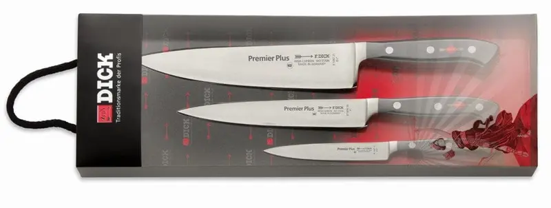 F.Dick Premier Plus 3-Piece Knife Set – Chef, Slicer & Paring Blades | Denson Cfe 1