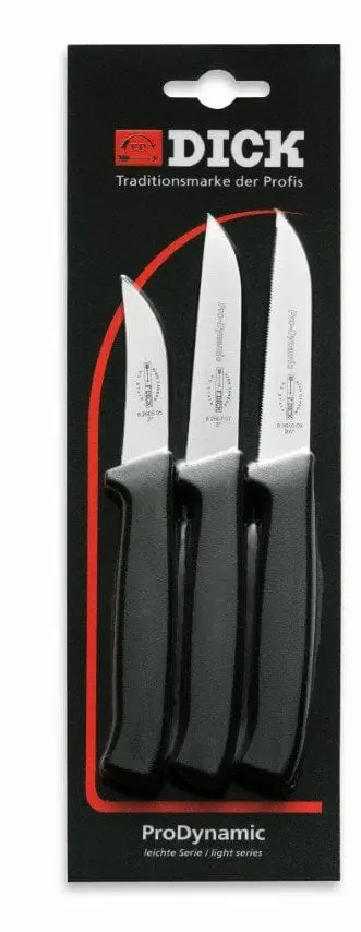 F.Dick Prodynamic 3-Piece Black Kitchen Knife Set – Model 8570004 1