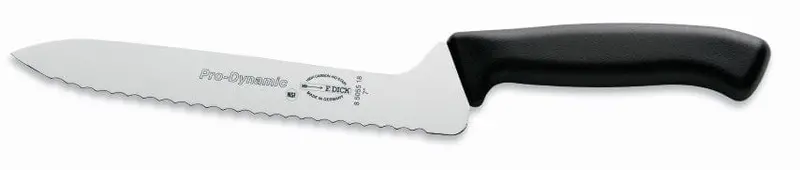F.Dick Prodynamic 7-Inch Serrated Sandwich Knife – Black Handle | Denson Cfe 1