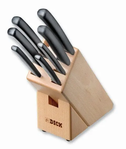 F.Dick Prodynamic 7-Slot Wooden Knife Block For Kitchen Knives – Model 8803000 1