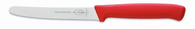 F.Dick Prodynamic Serrated Utility Knife – Red, 4.5" | Denson Cfe 1