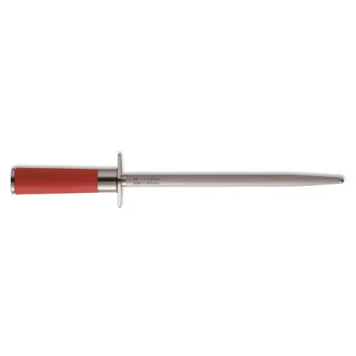 F.Dick Red Spirit 10-Inch Regular-Cut Sharpening Steel | Denson Cfe 1