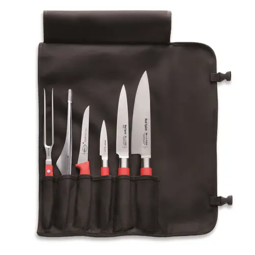 F.Dick Red Spirit 6-Piece Textile Roll Bag – Portable Knife Storage | Denson Cfe 1