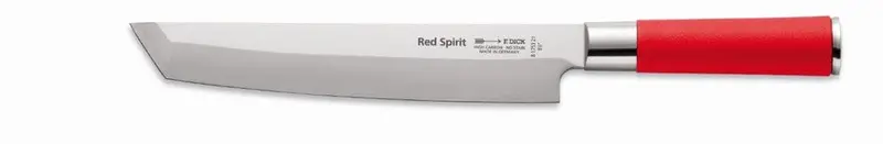 F.Dick Red Spirit 8.5-Inch Tanto Chef Knife – Reinforced Tip For Heavy-Duty Tasks | Denson Cfe 1